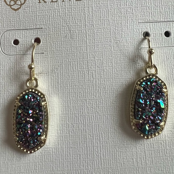 🎉HP🎉NWT Kendra Scott Lee Multicolored Drusy Earrings - Picture 3 of 7